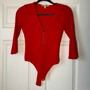 Express Red Bodysuit XS